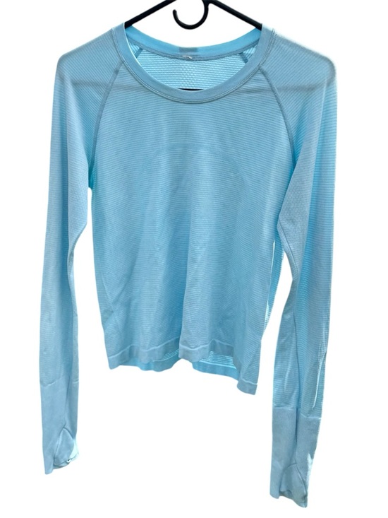 lululemon athletica Tops - lululemon athletica Swiftly Tech 2.0 Race Length Long Sleeve Size 8 Blue Chill